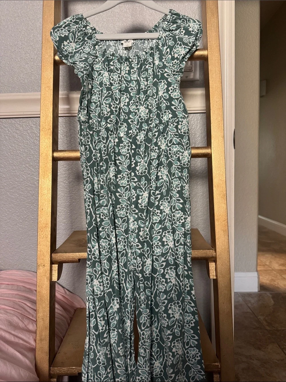 Crewcuts Green and White Floral Girls' Nightgown